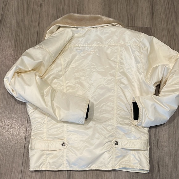 Cream Ski Winter Coat with Faux Fur Trim - Picture 3 of 6